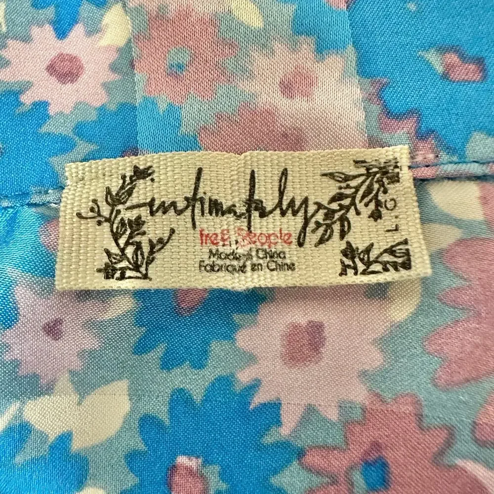 Intimately Free People Pillow Talk Satin Short Pajama Set Large EUC Loungewear